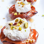 Slow-roasted quince with ricotta and pistachios | www.viktoriastable.com
