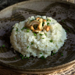 Cauliflower risotto - 3 ingredients and 5 minutes to make, this creamy risotto tastes better than the real deal, and is so much healthier. | www.viktoriastable.com