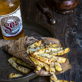 Celeriac fries - addictive, these are a great guilt-free snack that can perfectly satisfy your French fries cravings but for a fraction of the calories | www.viktoriastable.com