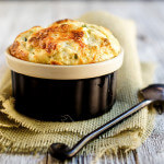 Leeks and feta cheese souffle - light and airy this souffle tastes like cheesy clouds, and caramelized leeks, and it's easier to make than you think. | www.viktoriastable.com