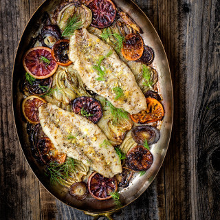 Baked rockfish with fennel and blood oranges - caramelized fennel, roasted blood oranges and juicy white fish fillets - you get a burst of citrusy, fresh flavors, and a vibrant, delicious dinner that's sure to impress, and is quick and easy to make. | www.viktoriastable.com