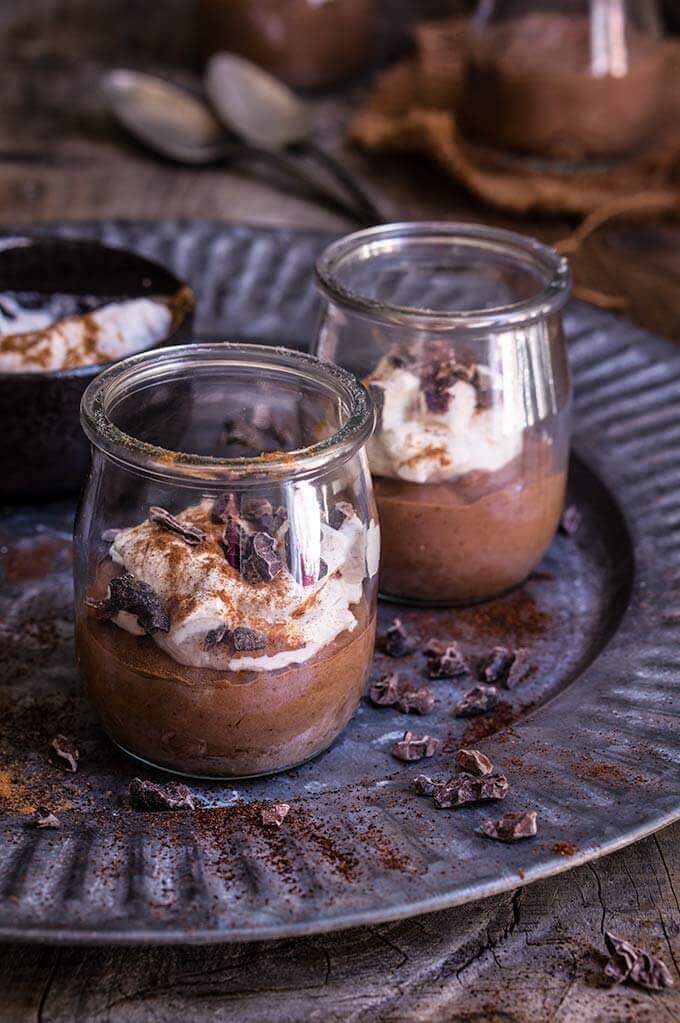  Spicy smoked chocolate mousse - rich and decadent dark chocolate mousse, with a hint of smoke, and heat that creates a unique depth of flavor. | www.viktoriastable.com