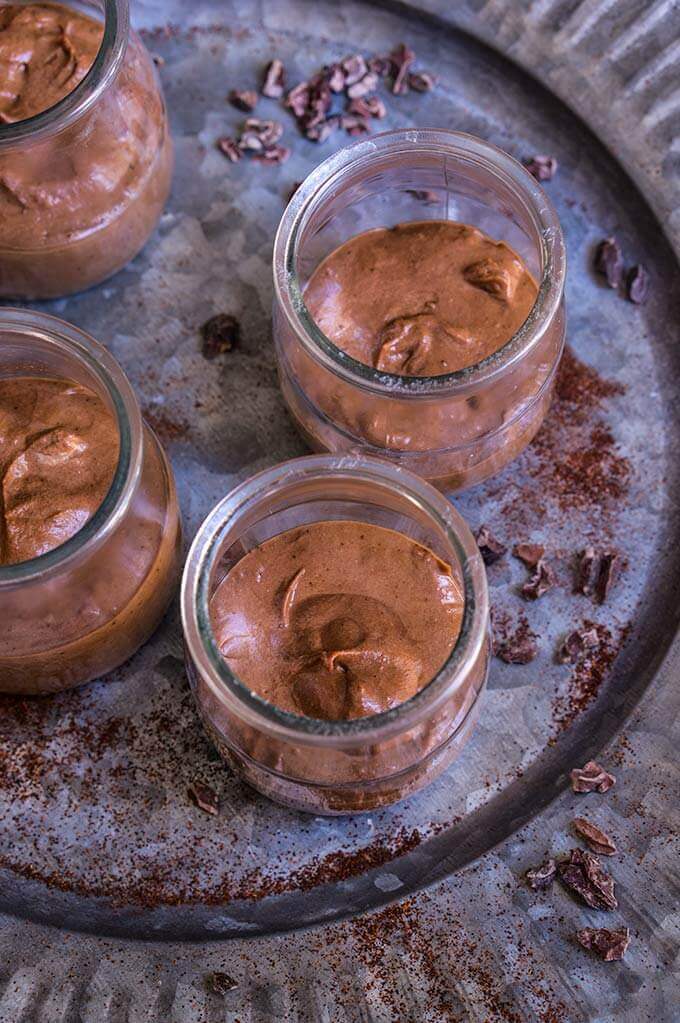  Spicy smoked chocolate mousse - rich and decadent dark chocolate mousse, with a hint of smoke, and heat that creates a unique depth of flavor. | www.viktoriastable.com