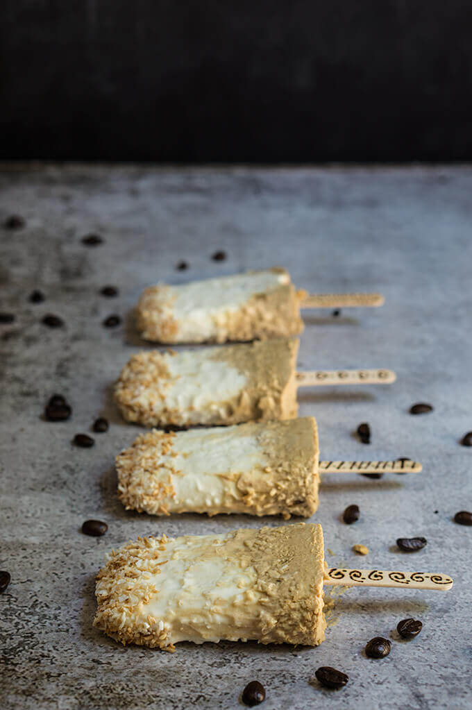 Coffee coconut fudgsicles | www.viktoriastable.com