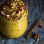 Cinnamon pecan pumpkin butter - a cross between a nut and fruit butter, with creamy texture and rich flavors of pecans and maple syrup, reminiscent of a pumpkin pie filling. | www.viktoriastable.com