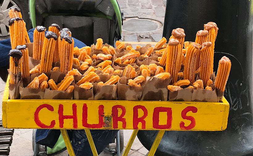 Churros on the streets of Cusco