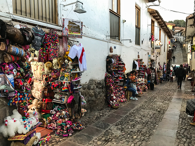 Merchants on the steets of Cusco