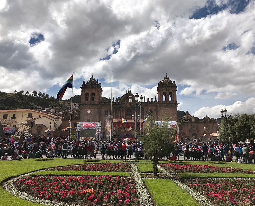 The Cathedral at Plaza de Armas - Cusco
