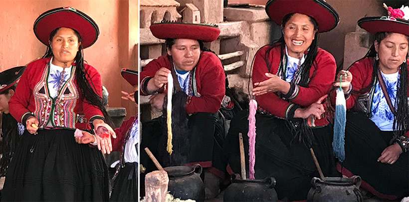 Weaving & textile dyeing - Chinchero, Peru
