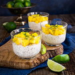 Coconut lime chia pudding - creamy, delicious and super nutritious, with a refreshing tropical flavor - it's a great summer breakfast that can be made the night before | www.viktoriastable.com
