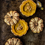 Pumpkin Coconut Soup with Walnut Gremolata | www.viktoriastable.com